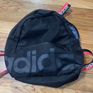 Adidas | Black Mini Bag with Pink and White Accents